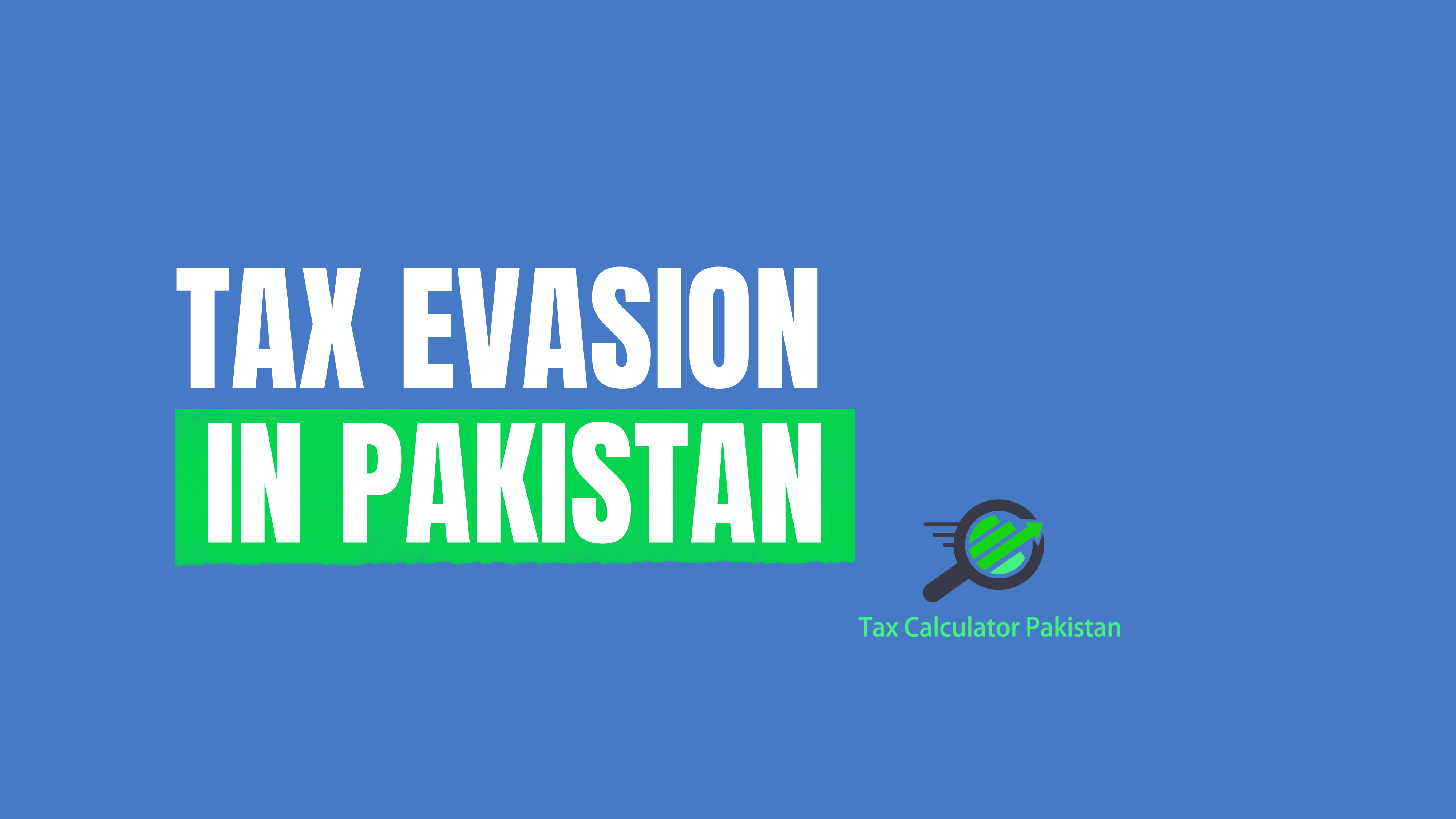 tax evasion in Pakistan